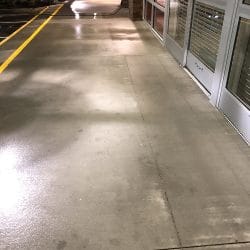 Retail Storefront Pavement After Power Washing Services