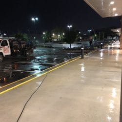 Retail Storefront Pavement After Power Washing Services