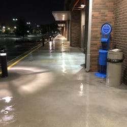 Retail Storefront Pavement After Power Washing Services