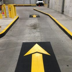 Directional Arrow Painting for Parking Garage