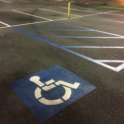 Handicap Parking Painting and Line Striping