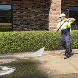 Power Washing Services in Parking Lot