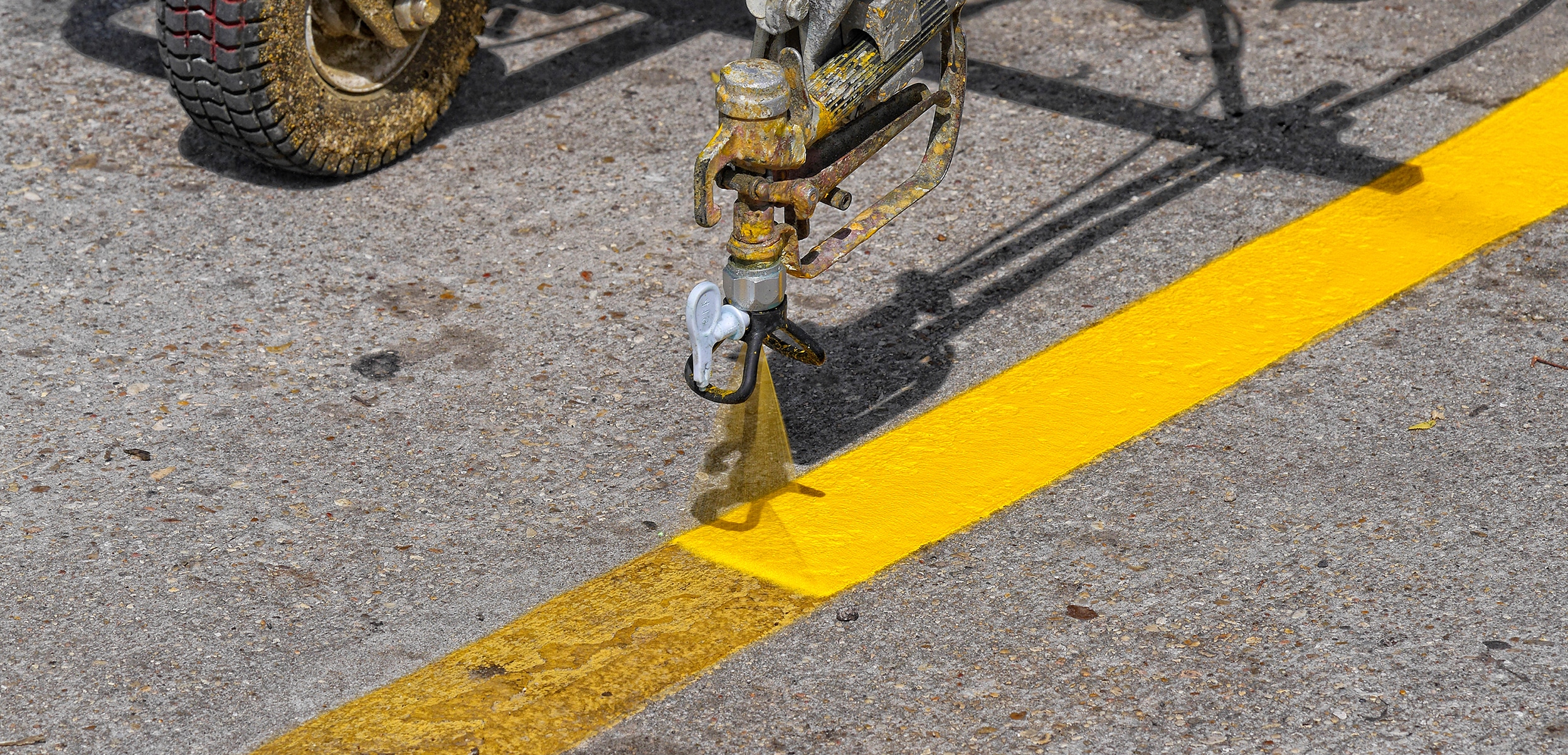 Line Striping Services by Power Sweeping Services